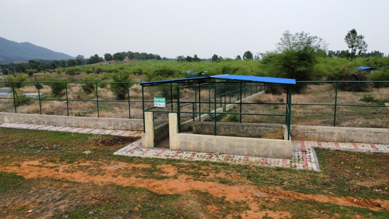 Deer Enclosure At Animal Rescue Centre Barwe