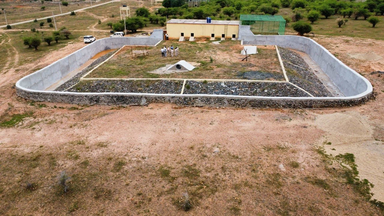 Bear Moat at Animal Rescue Centre Barwe